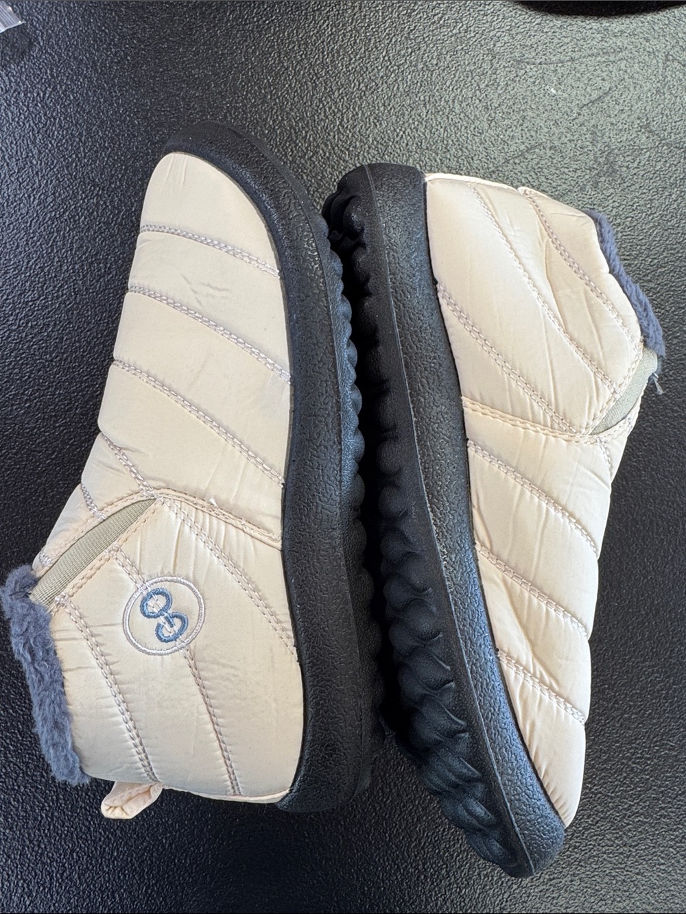 Cozy Quilted Slip-On Women's Slippers in Cream